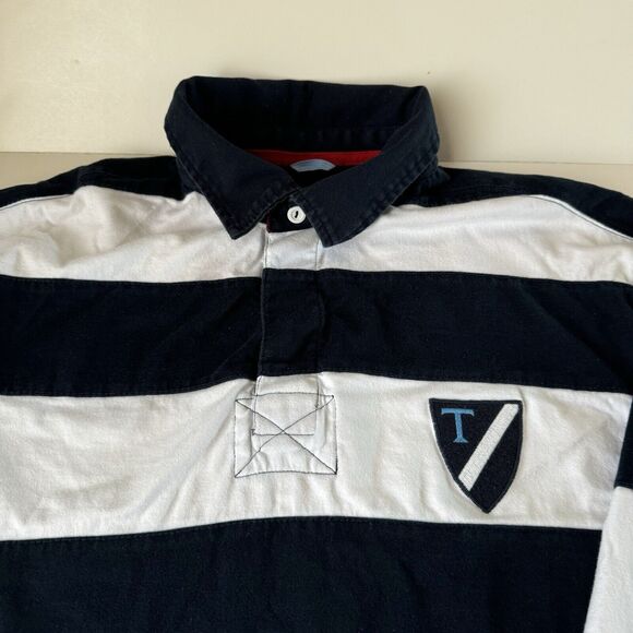 The Regal Ruby Navy Blue & White Striped Men Size XLT - Picture 8 of 13